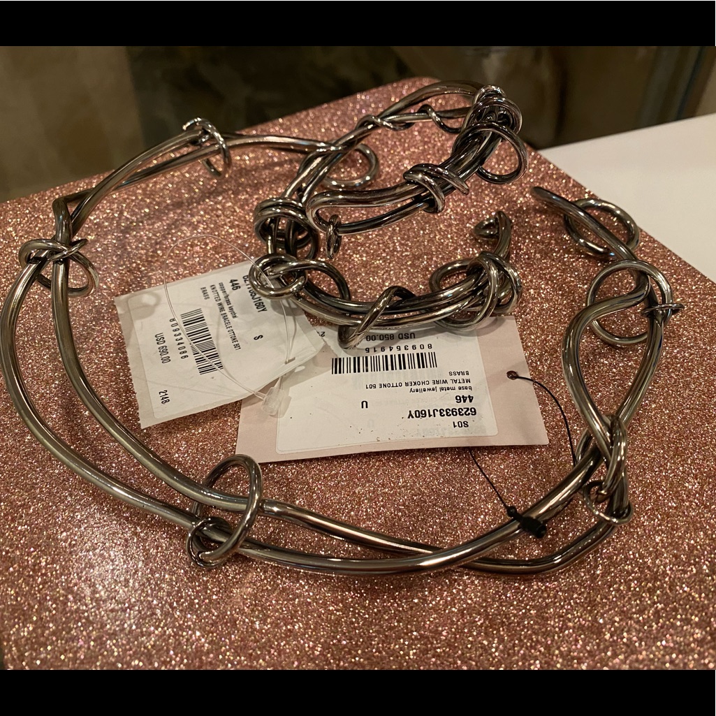 Alexander Mcqueen Choker And Wrap Bracelet Set